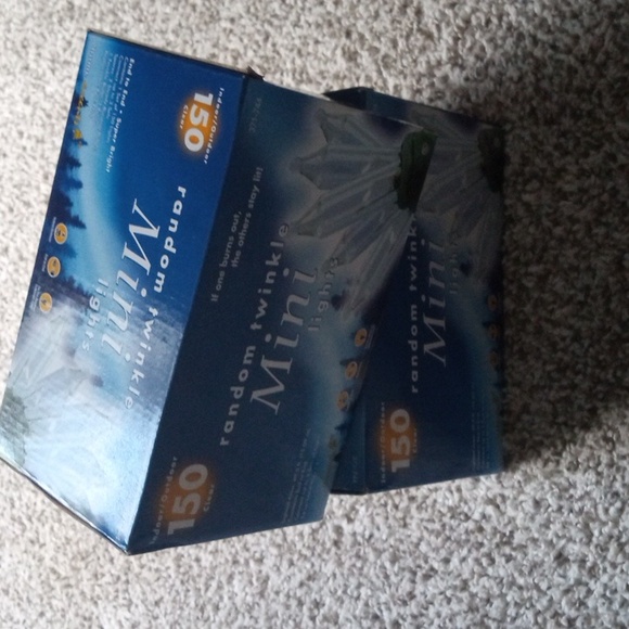 NIB Indoor outdoor 150 clear random twinkle mini lights set of two - Picture 4 of 7